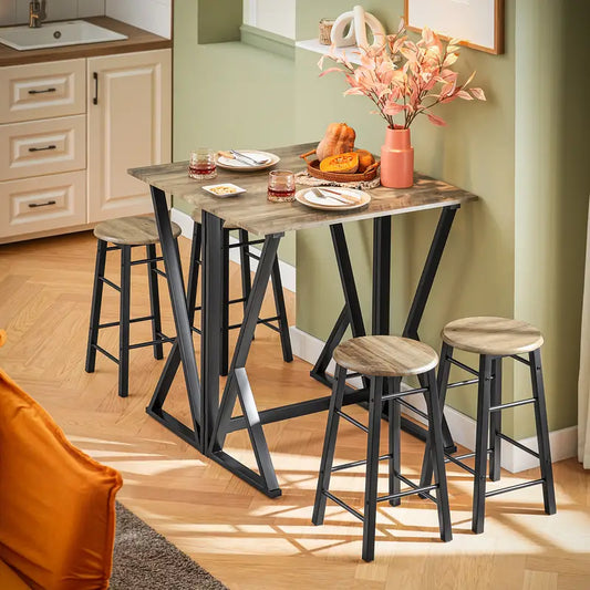 Dining Set with Foldable Table