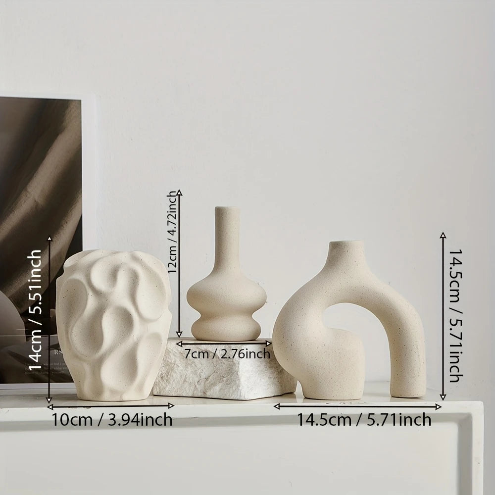 Bohemian Trio Ceramic Vase Collection