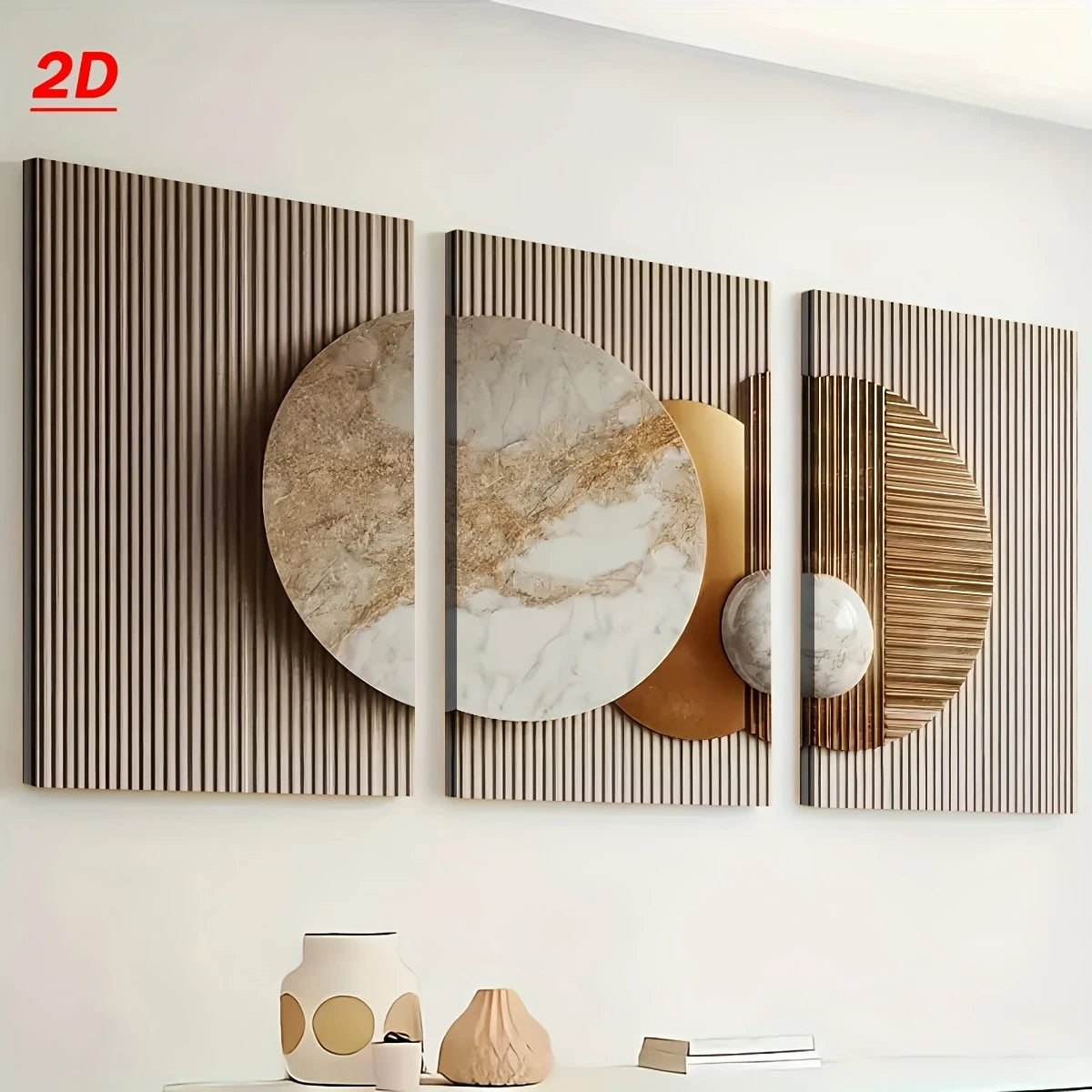 Flat Abstract Prints for Home & Office Décor 2D