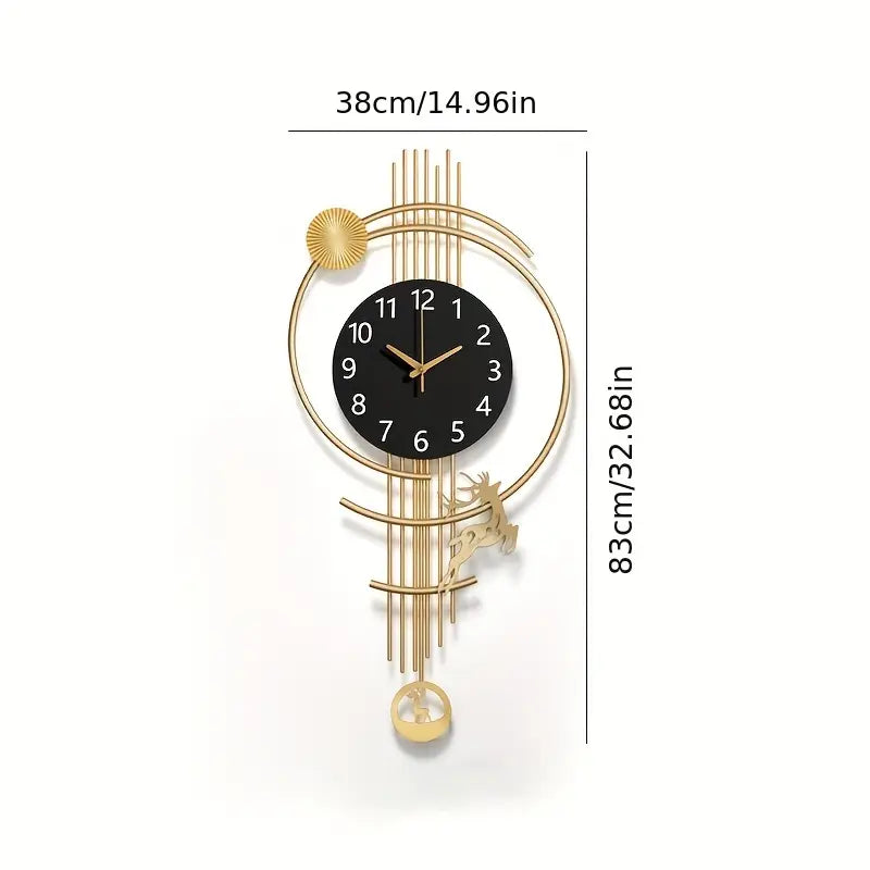 Large Silent Nautical Wall Clock