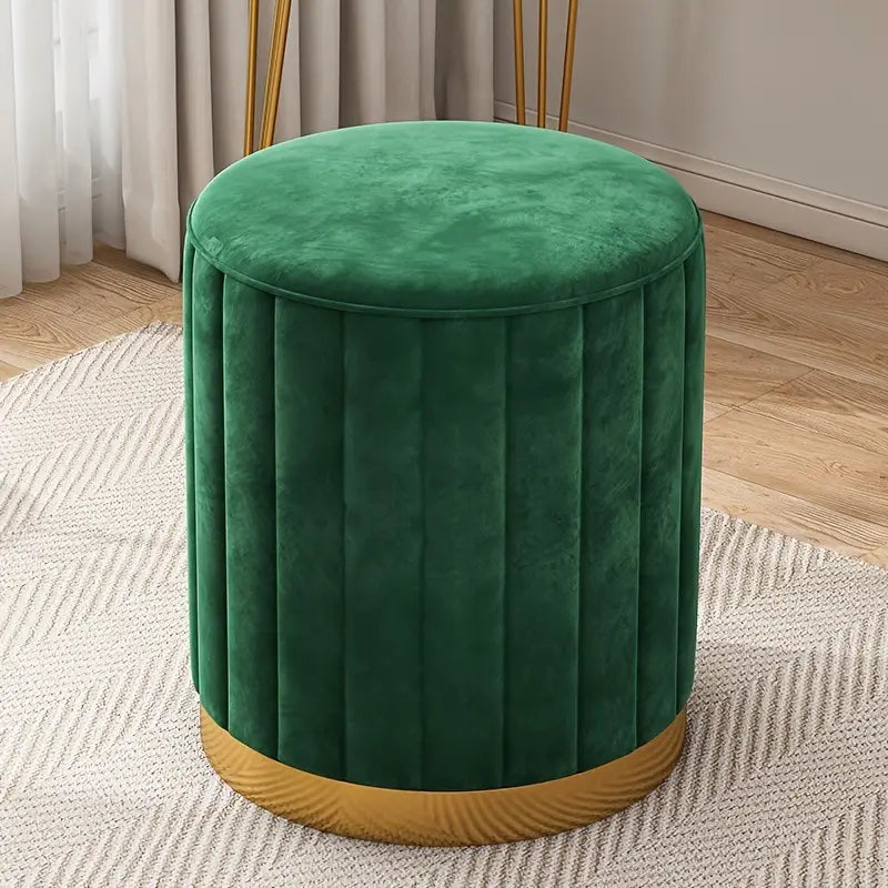 Chic Round Makeup Stool