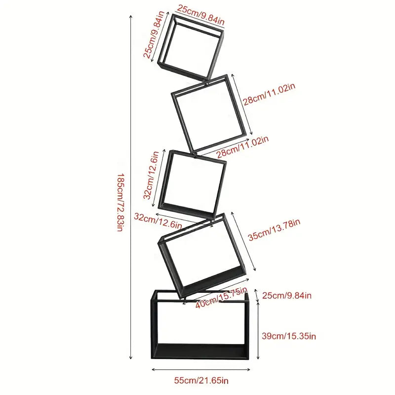 Contemporary Metal Magazine & Newspaper Holder