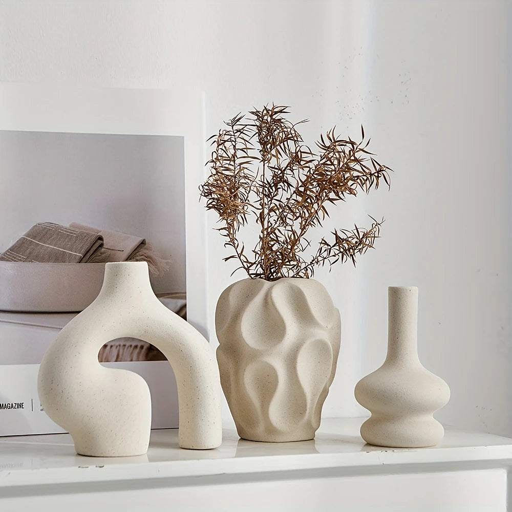 Bohemian Trio Ceramic Vase Collection