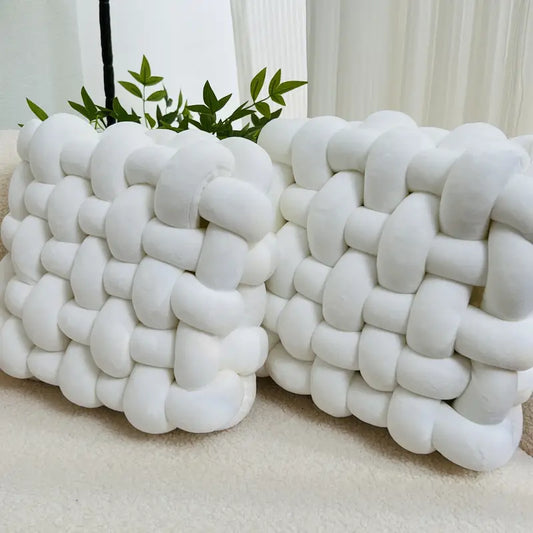 Knotted Throw Pillow Set