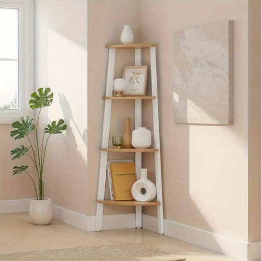 Industrial Retro Corner Shelf Unit