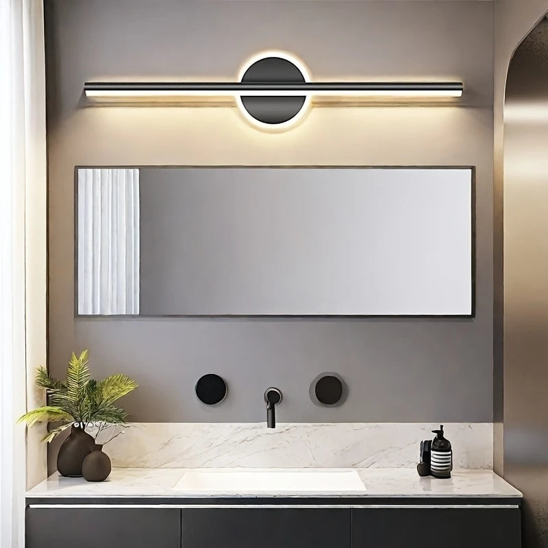 Matte Black LED Vanity Light
