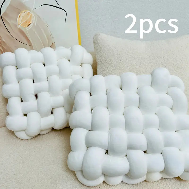 Knotted Throw Pillow Set
