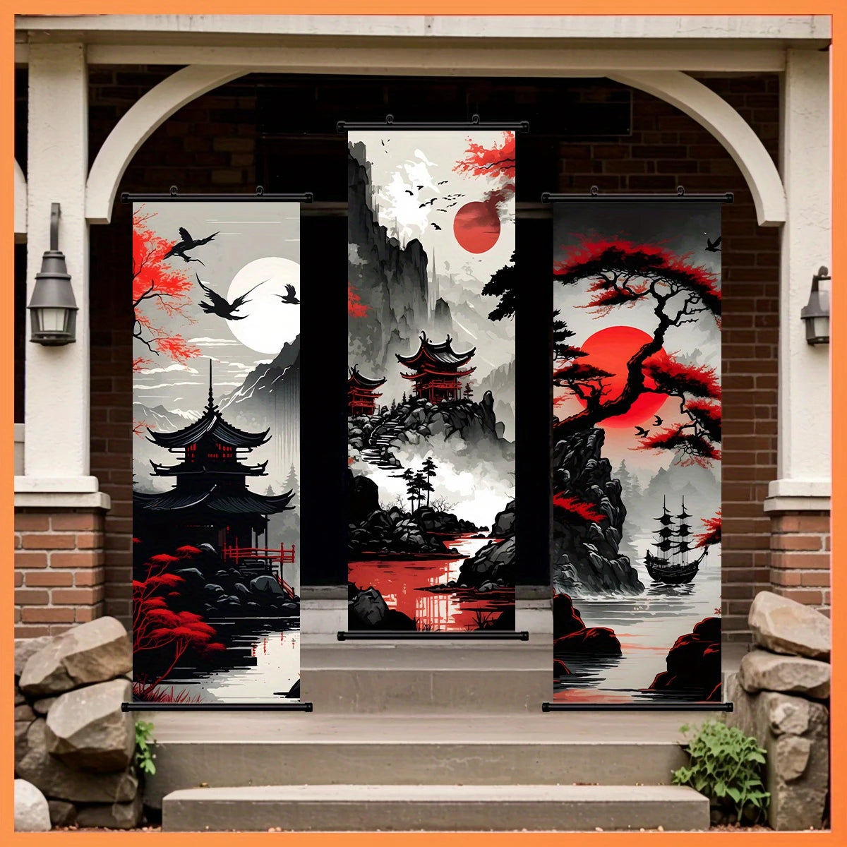 Japanese Anime Scenery Canvas Wall Scrolls